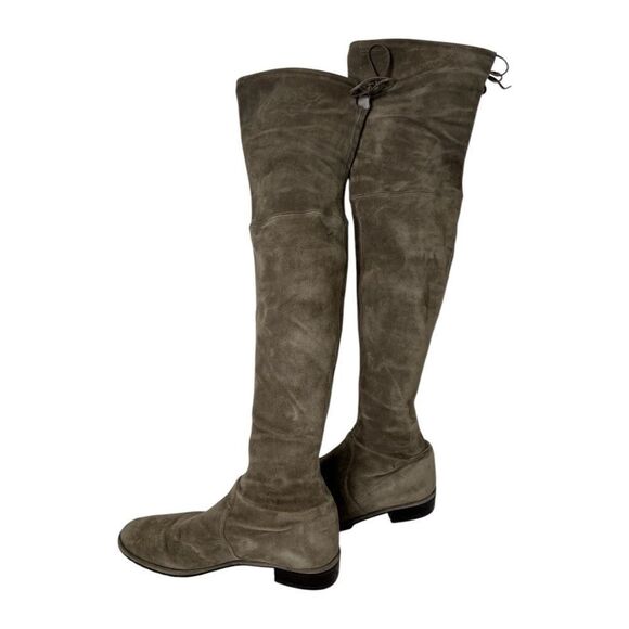 Stuart Weitzman Lowland Light Brown Suede Over the Knee‎ Boots Sz 9.5 - Picture 6 of 13